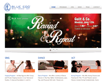 Tablet Screenshot of blueeggstudios.com